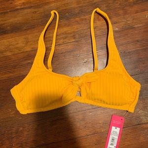 NWT Yellow Ribbed Bikini